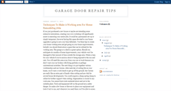 Desktop Screenshot of garagedoorrepairtricks.blogspot.com
