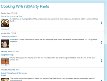 Tablet Screenshot of cookingwithsmartypants.blogspot.com
