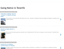 Tablet Screenshot of goingnativeintenerife.blogspot.com