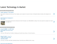 Tablet Screenshot of latesttechnologyinmarket.blogspot.com