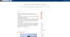 Desktop Screenshot of localfoodblog90018.blogspot.com