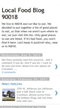 Mobile Screenshot of localfoodblog90018.blogspot.com