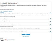 Tablet Screenshot of prmusicmanagement.blogspot.com