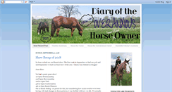 Desktop Screenshot of overanxioushorseowner.blogspot.com