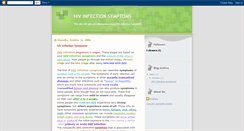 Desktop Screenshot of hivinfectionsymptoms.blogspot.com
