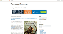 Desktop Screenshot of jadedconsumer.blogspot.com