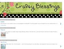 Tablet Screenshot of craftyblessings.blogspot.com