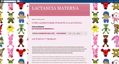Desktop Screenshot of lactanciamaternamamas.blogspot.com