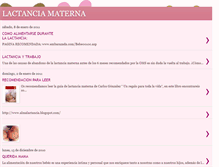 Tablet Screenshot of lactanciamaternamamas.blogspot.com