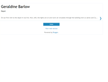 Tablet Screenshot of geraldine-barlow-depot-installation.blogspot.com