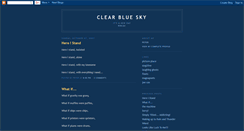 Desktop Screenshot of clear-blue.blogspot.com