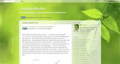 Desktop Screenshot of landscapeshutter.blogspot.com