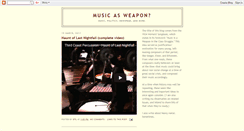 Desktop Screenshot of musicasweapon.blogspot.com