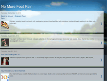 Tablet Screenshot of nomorefootpain.blogspot.com