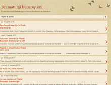 Tablet Screenshot of dramaturgibucuresteni.blogspot.com