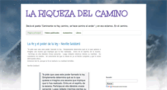Desktop Screenshot of lariquezadelcamino.blogspot.com