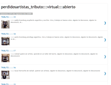 Tablet Screenshot of perdidosartistas.blogspot.com