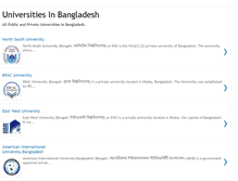 Tablet Screenshot of bangladeshi-university.blogspot.com