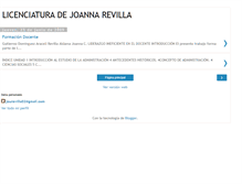 Tablet Screenshot of licenciaturadejoannarevilla.blogspot.com