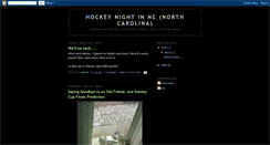 Desktop Screenshot of hockeynightinnc.blogspot.com