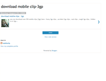 Tablet Screenshot of downloadmobileclip-3gp.blogspot.com