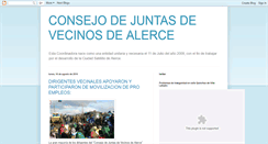 Desktop Screenshot of consejodejuntasdevecinosdealerce.blogspot.com