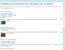 Tablet Screenshot of consejodejuntasdevecinosdealerce.blogspot.com