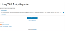 Tablet Screenshot of livingwelltodaymagazine.blogspot.com