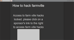 Desktop Screenshot of farmvillehaxer.blogspot.com