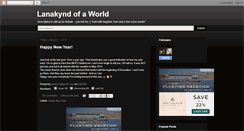 Desktop Screenshot of lanakyndofaworld.blogspot.com