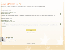 Tablet Screenshot of installmacosonpc.blogspot.com