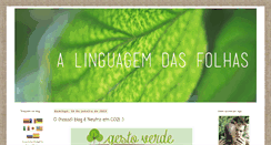 Desktop Screenshot of alinguagemdasfolhas.blogspot.com