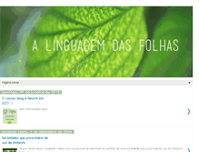 Tablet Screenshot of alinguagemdasfolhas.blogspot.com