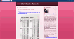 Desktop Screenshot of kekecollection-wonosobo.blogspot.com