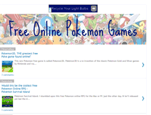 Tablet Screenshot of onlinepokemongames.blogspot.com