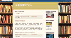 Desktop Screenshot of huellografia.blogspot.com