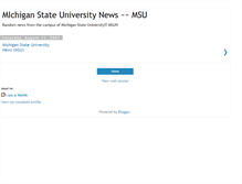 Tablet Screenshot of michiganstatenews.blogspot.com