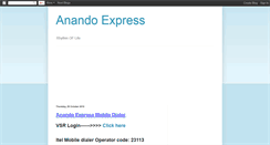 Desktop Screenshot of anandoexpress.blogspot.com