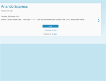 Tablet Screenshot of anandoexpress.blogspot.com