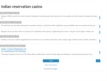 Tablet Screenshot of indian-reservation-casino-elite.blogspot.com