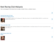 Tablet Screenshot of kooiracingclub.blogspot.com
