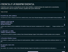 Tablet Screenshot of cienciayjurisprudencia.blogspot.com