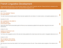 Tablet Screenshot of french-linguistics-dev.blogspot.com