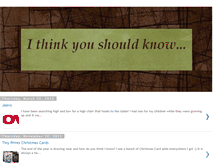Tablet Screenshot of ithink-u-shouldknow.blogspot.com