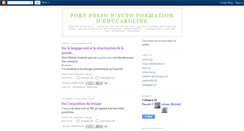 Desktop Screenshot of educaroline-portfolio-autoformation.blogspot.com