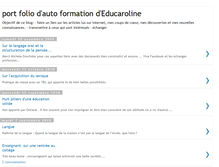 Tablet Screenshot of educaroline-portfolio-autoformation.blogspot.com