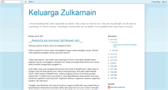 Desktop Screenshot of keluargazulkarnain.blogspot.com