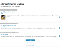 Tablet Screenshot of microsoftgamestudios.blogspot.com