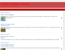 Tablet Screenshot of childrensmobilelibraries.blogspot.com