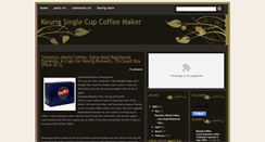 Desktop Screenshot of keurig-single-cup-coffee-maker.blogspot.com
